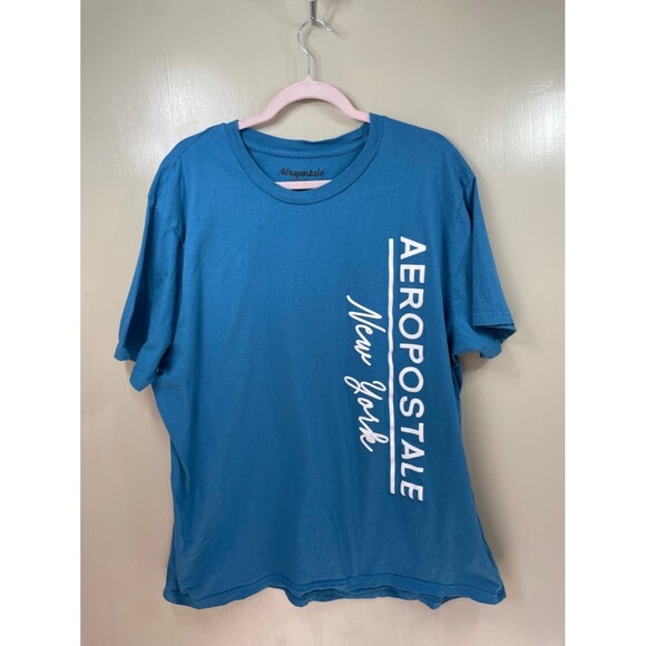 Aeropostale Other - Aeropostale Men's Blue‎ Graphic Tee with White Vertical Logo